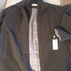 Calvin Klein gray  car coat